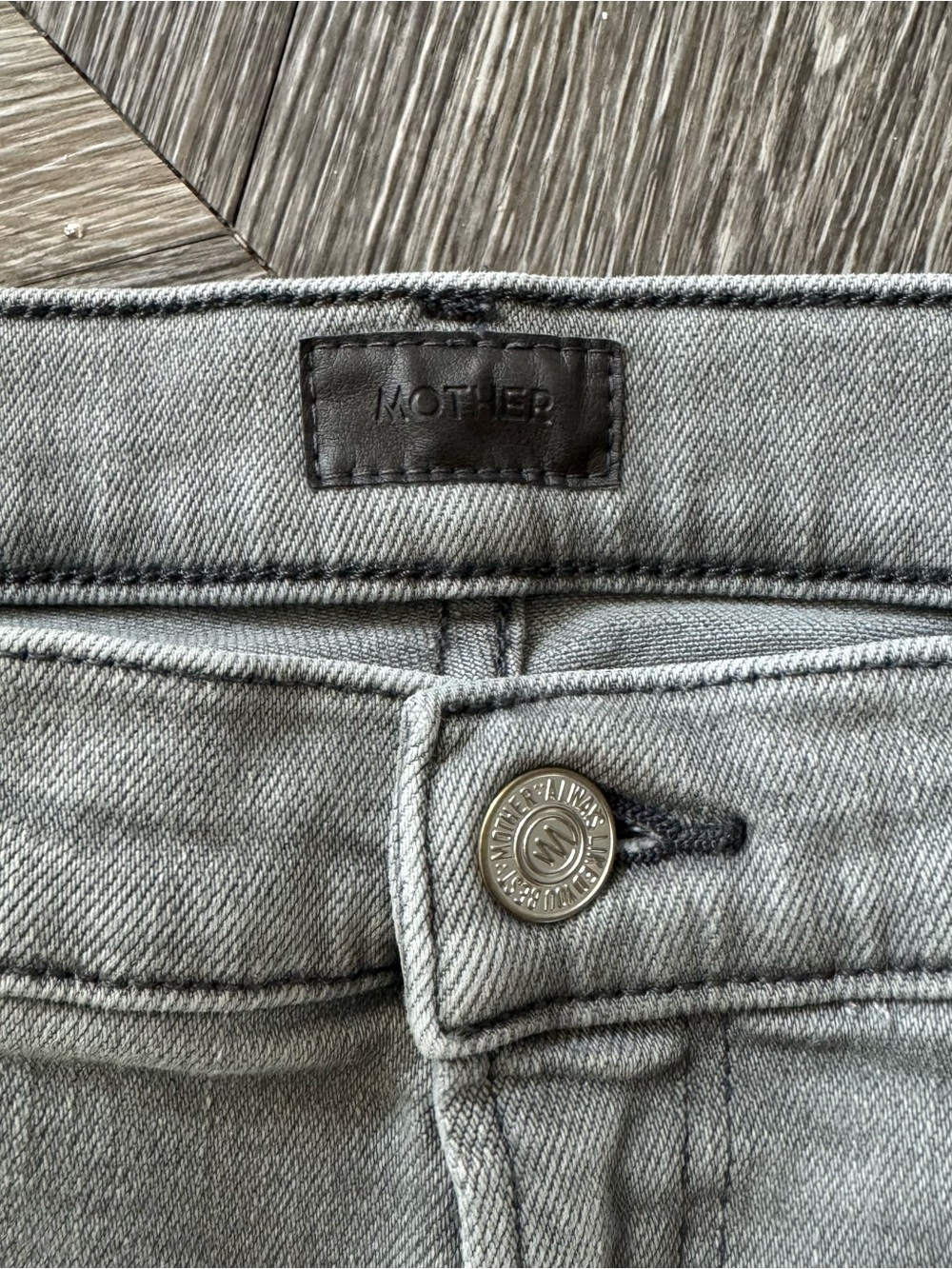 MOTHER The Rascal Ankle Fray Jeans in Noted Gray Size 31 - Picture 7 of 12